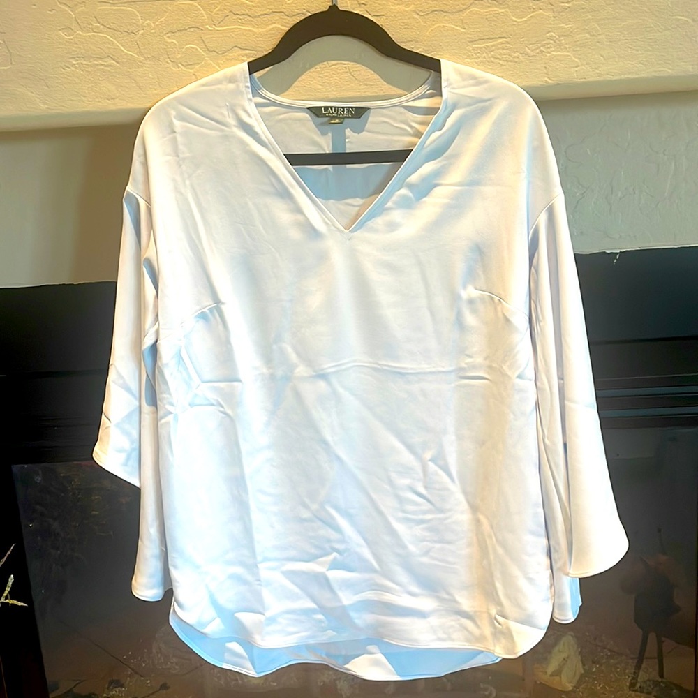 Medium Pale Blue Ralph Lauren Blouse